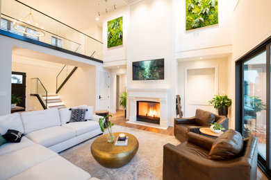 Living room - transitional living room idea in Vancouver