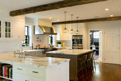 Example of a country kitchen design in Other