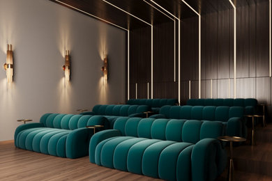 Home theater photo in Dallas