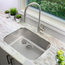 23"L x 18"W Stainless Steel Single Basin Dual mount Kitchen Sink with Strainer