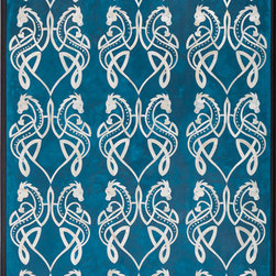 CELTIC DRAGON INLAY WALL PANEL - Wall Sculptures