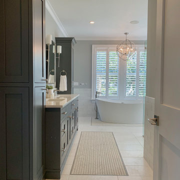 Detailed tile master bath