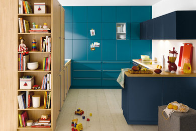 Design ideas for a contemporary kitchen in Cardiff.