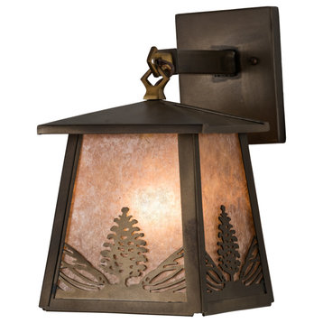 7W Mountain Pine Hanging Wall Sconce
