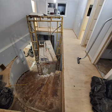 Staircase Refinishing + Hardwood Floor Refinishing (Alexander Rd, Newmarket)