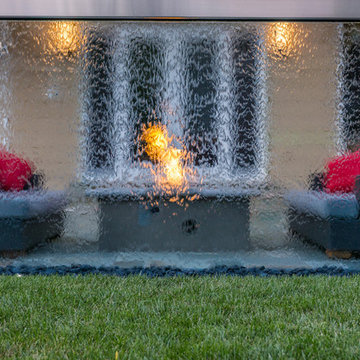 Custom Outdoor Single Panel Water Feature - Palo Alto, CA