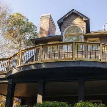 Deck Build Using Pressure Treated Pine with Timbertech Deck Lighting