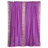 Lavender Rod Pocket  Sheer Sari Curtain / Drape / Panel   - 60W x 63L - Pair