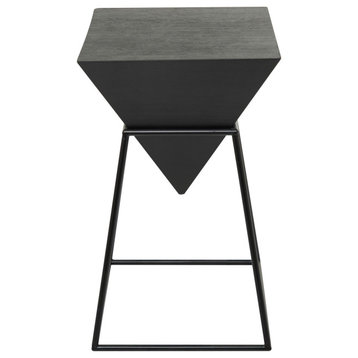 Modern Black Wood Accent Table 560938