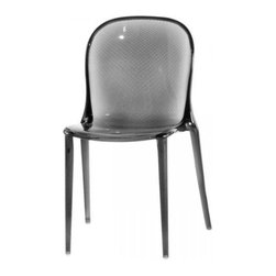Kartell - Thalya Chair, Set of 2, Transparent Smoke Gray - Armchairs And Accent Chairs