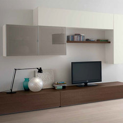 Italian Wall Unit Logika LK11 by Spar - $3,325.00 - Entertainment Centers And Tv Stands