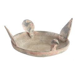 Clay Bird Tray - Home Decor