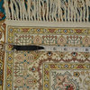Sky Blue Fine Esfahan 100% Silk 600 kpsi Hand Knotted 2'x3' Oriental Rug R14811