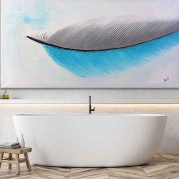 Original Handmade Modern Abstract Custom Art for Modern Contemporary Interiors