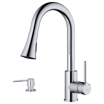 Karran USA KKF240SD25 Weybridge 1.8 GPM 1 Hole Kitchen Faucet - Chrome