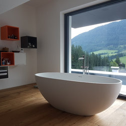 Freistehende Mineralguss-Badewanne - Piemont Medio - B&auml;dermax - 浴槽