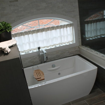Rustic Elegance - Park Ridge Master Bathroom