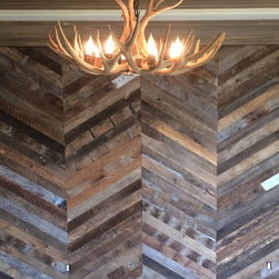 Herringbone Barnwood Wall - Wall Panels
