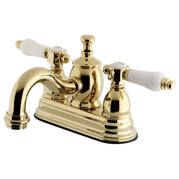 Kingston Brass KS710BPL Bel-Air 1.2 GPM Centerset Bathroom Faucet - Polished