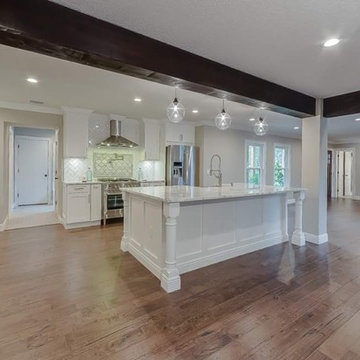 Shaker white and espresso cabinets - Woodlynne Investment Home