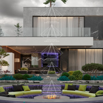 «1.2 Bright». High-tech house. A combination of minimalism and high technology.