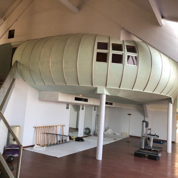 Salle de yoga en inclusion d'une salle de cardio training