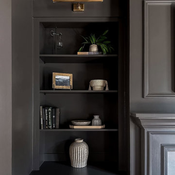 Moody Living Room with Sun Gold Accents