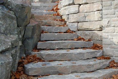 Design ideas for a rustic landscaping in Toronto.