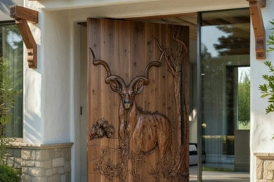 Arts and crafts entryway photo in Denver