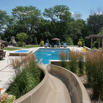 Glen Oaks Backyard Pool Party