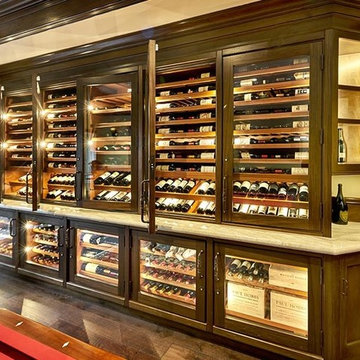 Custom Distressed Wine Cabinet