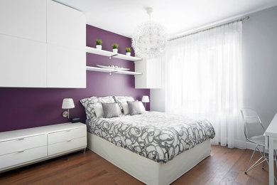 Example of a trendy bedroom design in Montreal