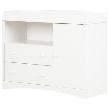 South Shore Peekaboo Changing Table in Pure White
