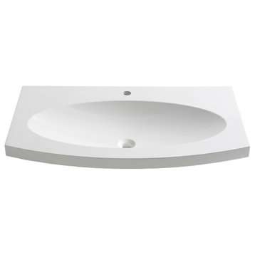Energia 36" White Integrated Sink/Countertop