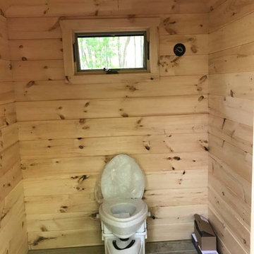 Log Cabin with Outhouse