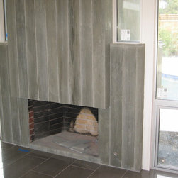 Board Form Fireplace - Indoor Fireplaces
