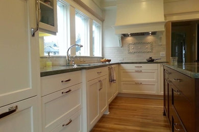 Inspiration for a craftsman kitchen remodel in Seattle