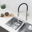 Single-Handle Pull-Down Sprayer Kitchen Faucet with Pause Button, Brushed Nickel