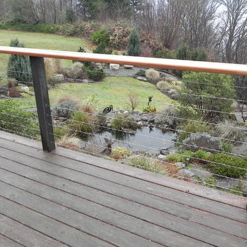 Wood and Stainless Cable Rail Renovation