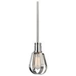 Hudson Valley Lighting - Red Hook, 1 Light, Pendant, Polished Nickel Finish - With admirable directness, Red Hook refines electric indoor lighting to its basic elements. Using Machine Age lighting as a touchstone, the family houses Edison-style Bulbs (Not Included) in candle-cups with lines of machined precision. A flat-banded whisk embellishment is a tip of the hat to city kitchens and other industrial settings where such a style would've first been seen.