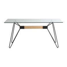 Glass Top Minimalist Coffee Table