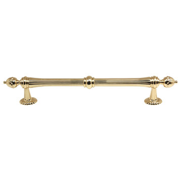 Alno D6929-12 Ornate 12 Inch Center to Center Bar Appliance Pull - Polished