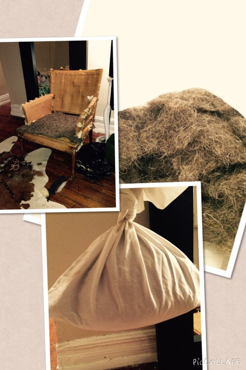 Washing Horsehair stuffing