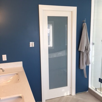 Major pluming change for Master Bathroom Renovation - Before & After