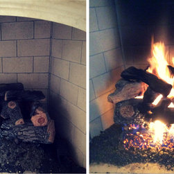 Fireplace Check with Artificial Logs - Indoor Fireplaces