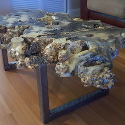 Live Edge Buckeye Burl Coffee Table - Products