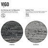 VIGO Rectangular Titanium Glass Vessel Bathroom Sink