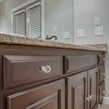 Knotty Pine to Linen with Brown Glaze