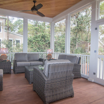 Southern Style Oak Spring Back Porch