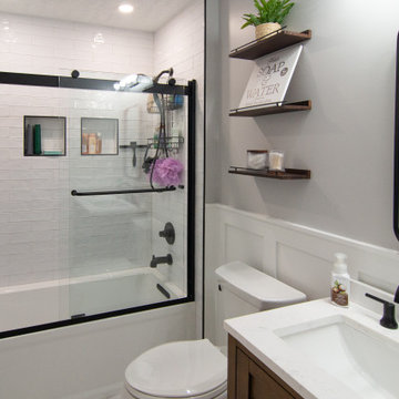 Traditional Style Master Bath With Walk-In Shower & Stand Alone Tub